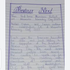 Hand writting assignment