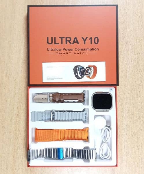Y10 Ultra Smart Watch With 4 Straps 0