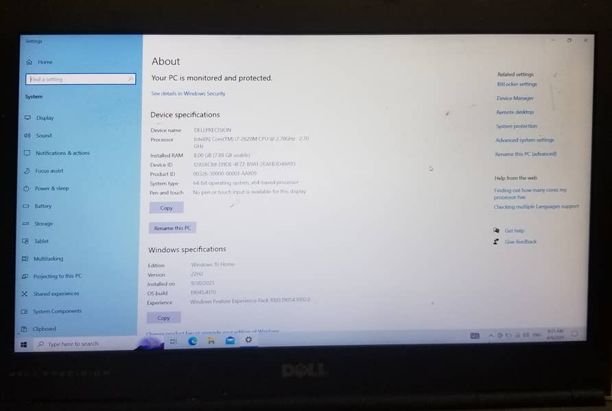 DELL PRECISION M4600 WORKSTATION LAPTOP 9