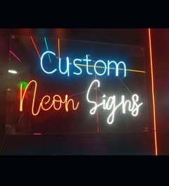 customized your own neon sign boards & logo