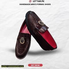 Men's patent Dress shoes brown