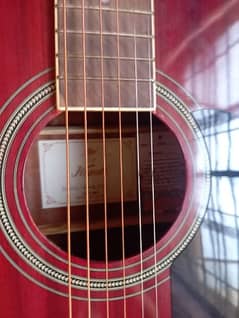 Six string acoustic guitar