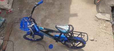 Children bicycle cycle 16 size blue like new