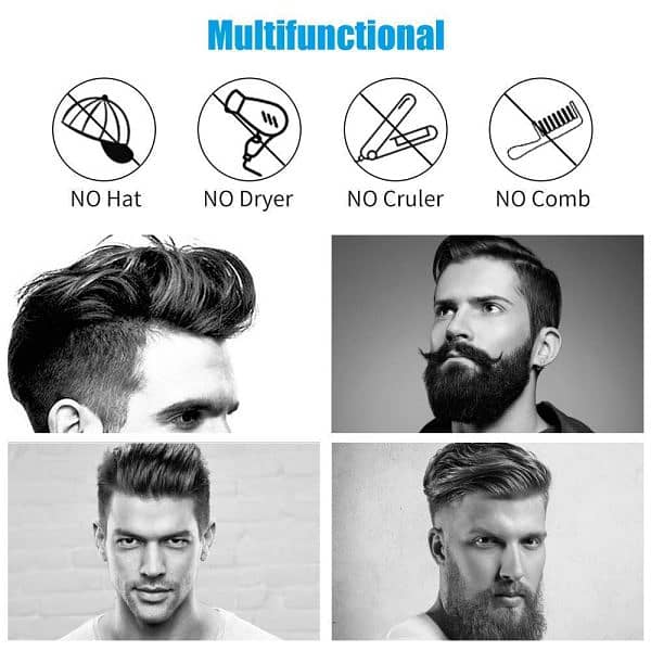 Multifunctional Hair Comb Brush Quick Hairstyle For Men 4