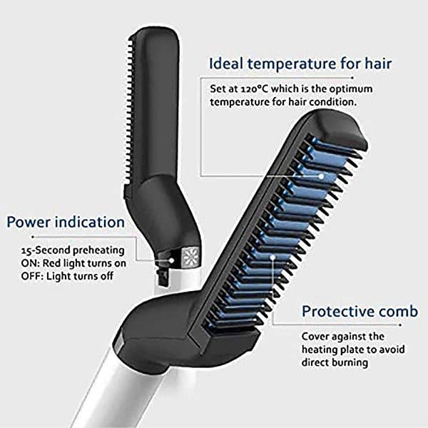 Multifunctional Hair Comb Brush Quick Hairstyle For Men 5
