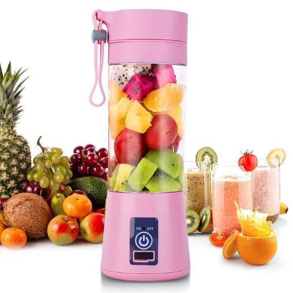 6 Blades USB Charger Portable Juice Blender Mixer Fruit Electric 0