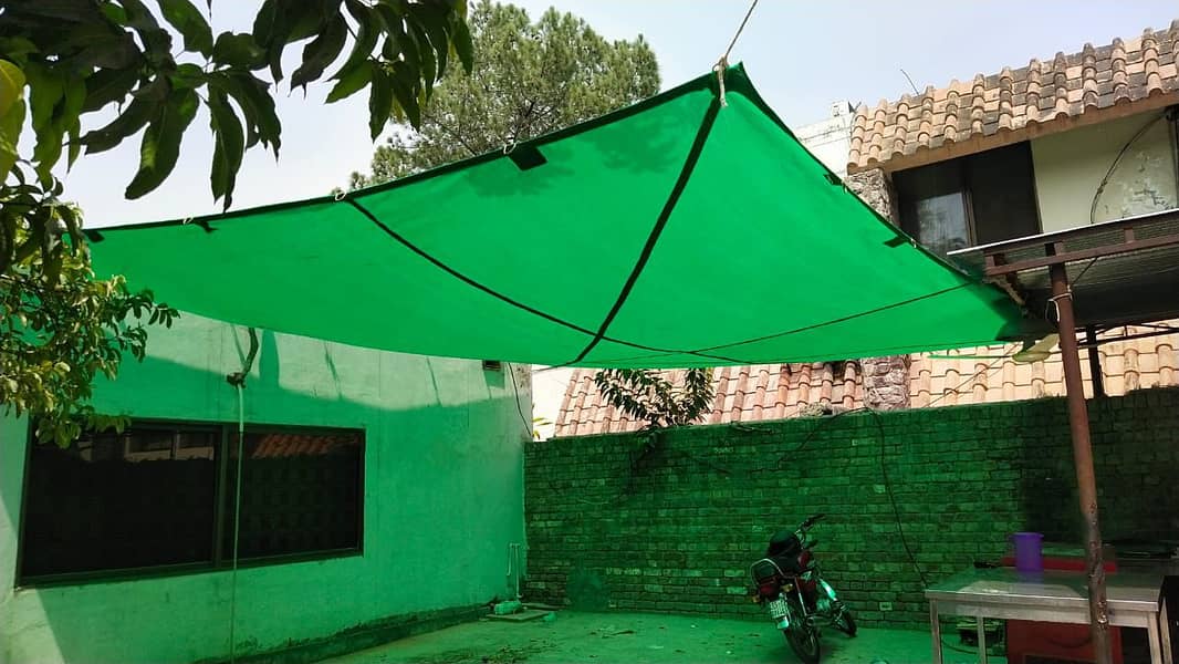 Green Shade Net/Green Jaali/Boundary Net for Construction sites 1