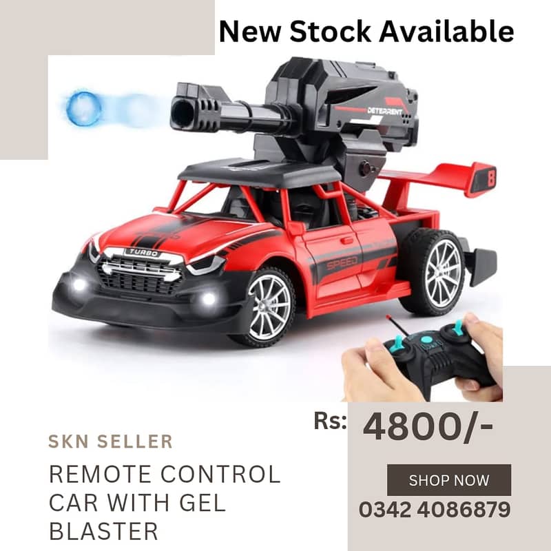 New Stock (3D Famous Remote Control Car With 3D Lights - Rechargeable 7