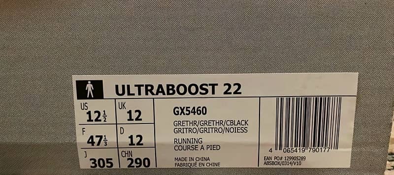 Original Adidas Ultraboost 22 US 12.5 1