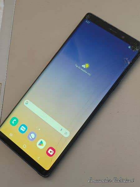 Samsung Galaxy Note 9 Without Sim Glass Crack Minor Dot 128GB Memory 9