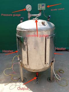 stainless steel Food grade Pressure tank boiler  40 liter