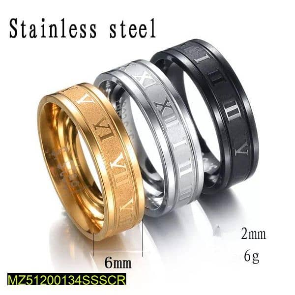 Stylish stainless steel ring 2