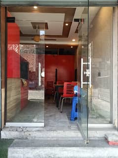 Commercial ground floor Shop for rent in johar town phase 2 Cafe dastan Yasir Brost 0