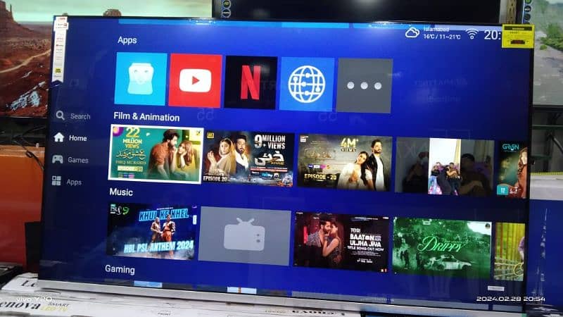 ips A plus panel 43" Samsung Andriod smart led tv 2