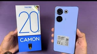 tecno camon 20 blue lather back condition 10/10