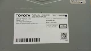 Toyota Yaris original audio and cd player Whatsapp 03058700266