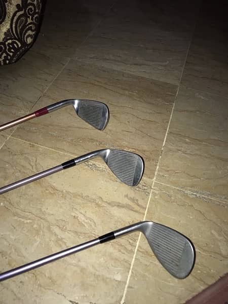 2 WEDGES AND 1 IRON FOR SALE 0