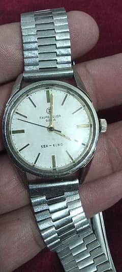 Antique Favre Leuba Sea King Vintage Watch Swiss Made Seiko 5 citizen