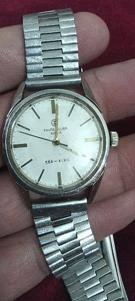 Antique Favre Leuba Sea King Vintage Watch Swiss Made Seiko 5 citizen 0
