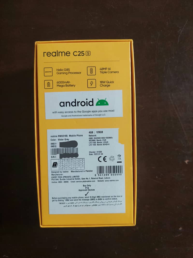 Realme C25s 4/128 GB 12