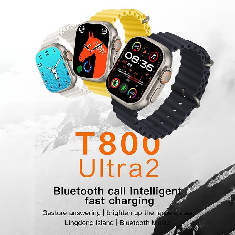 T800 Ultra 2 Smart Watch Full Touch Bluetooth Call 49MM Dial Size Buil 0