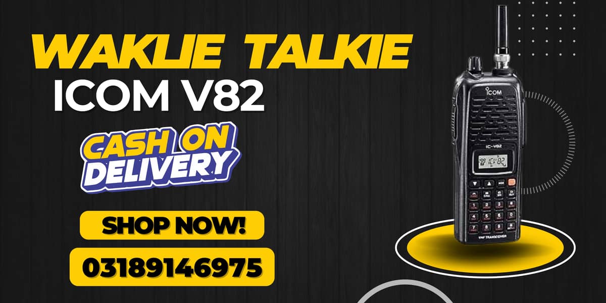 Walkie Talkie | Wireless Set Official Icom V82 /Two Way Radio 0