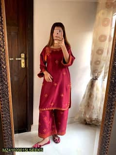 2pcs Women's Stitched suit,   Free Dilevery