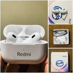 redmi original Earbuds Wireless with charging cable and stylish rope.