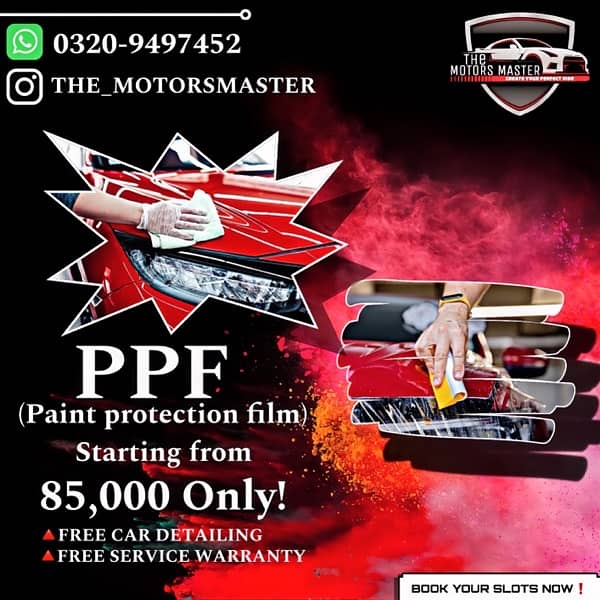 PPF (PAINT PROTECTION FILM) for all cars. starting from just 85,000. 0
