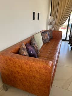 Large Leather Sofa