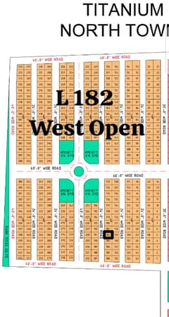 Plot No. L-182 West open North Town Residency Titanium Block 0