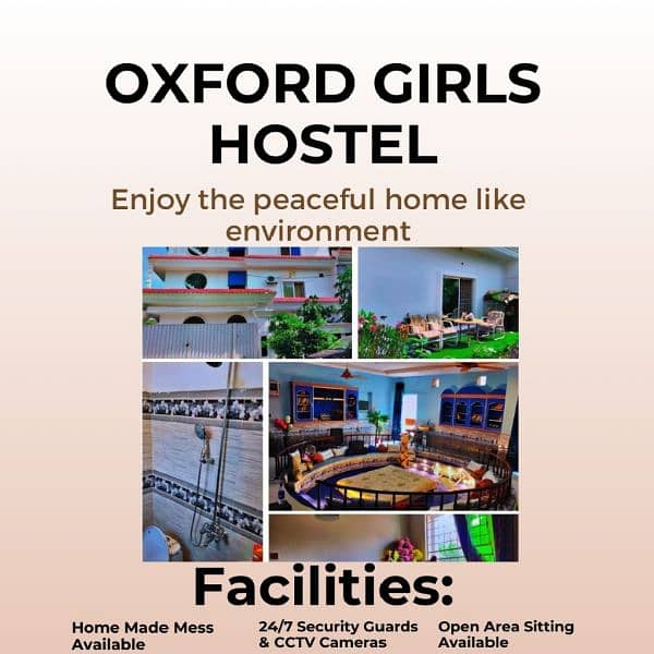 Oxford girls hostel Lahore, Nearest to UCP 1