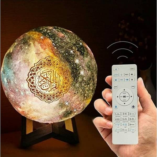 Quran Speaker Galaxy Moon Lamp  QB512 3
