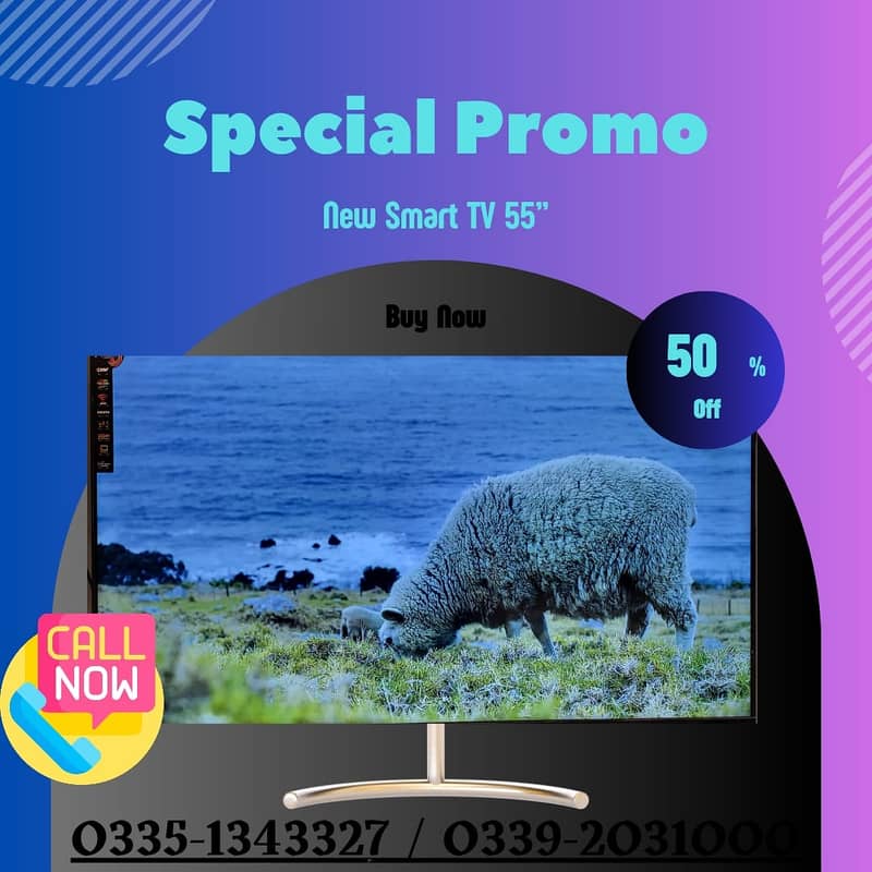 BIG SCREEN BIG SALE 65 INCH SMART LED TV 4K UHD WITH WIFI 1