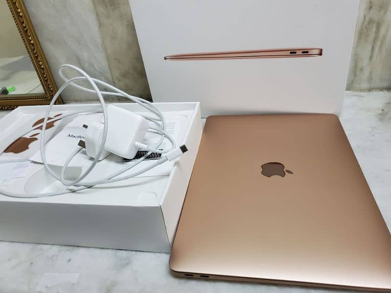 Macbook Air M1 Gold New Scratchless 10/10 Condition. 3 months Warranty 2