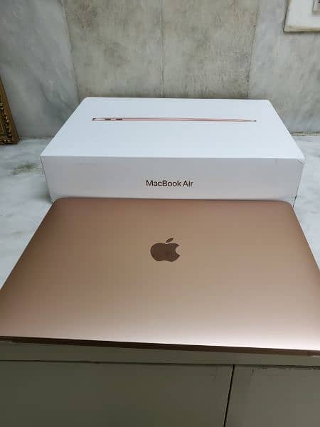 Macbook Air M1 Gold New Scratchless 10/10 Condition. 3 months Warranty 7