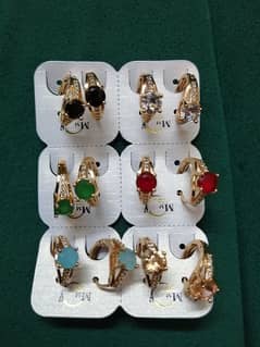 6 pairs earing jewelry Drops Rs 1600. 0