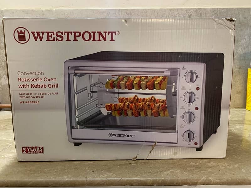 Westpoint Convection Rotisserie Oven with Kebab Grill M-4800 1