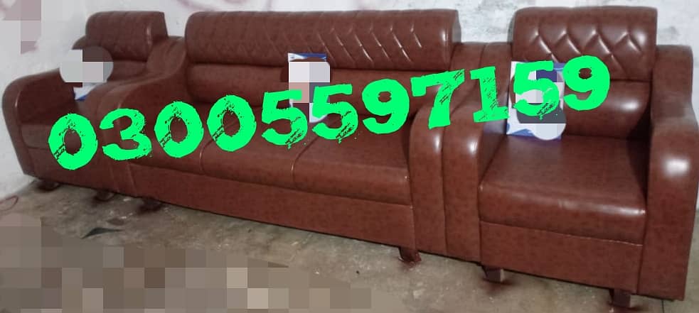 sofa set armless 5 seater design furniture chair table cafe home shop 3