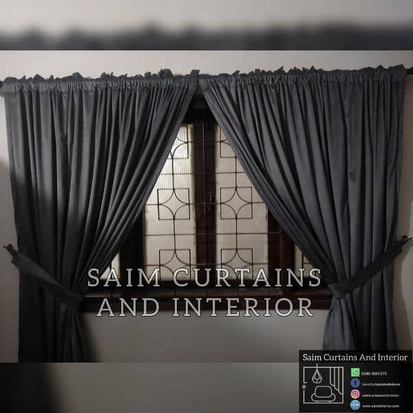 Malai Velvet Fancy Curtains 30% off, Saim Interior 5
