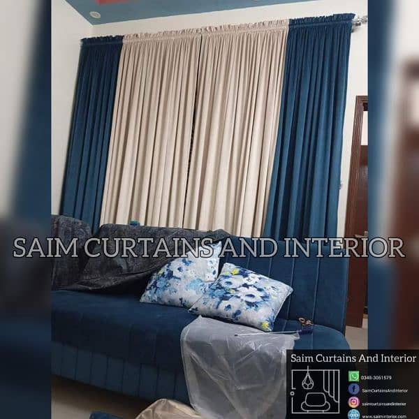 Malai Velvet Fancy Curtains 30% off, Saim Interior 6