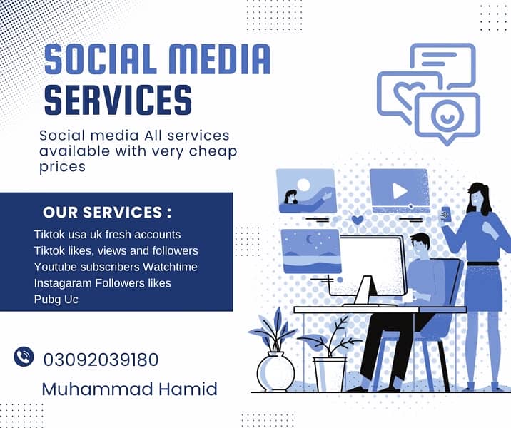 All social media services Available 0