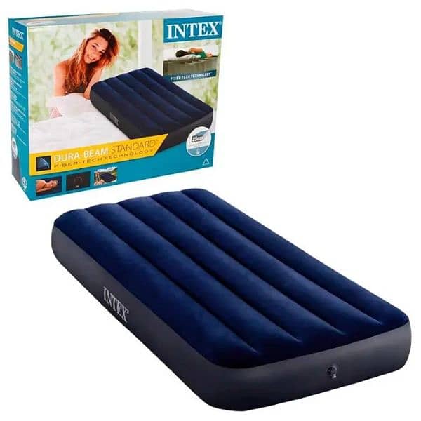 intex air mattress single person (75''x30''x10) 03020062817 0