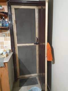 wooden double net doors 0