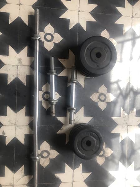barbell and dumbells adustable with plates thori price Kam ho jay gi 5