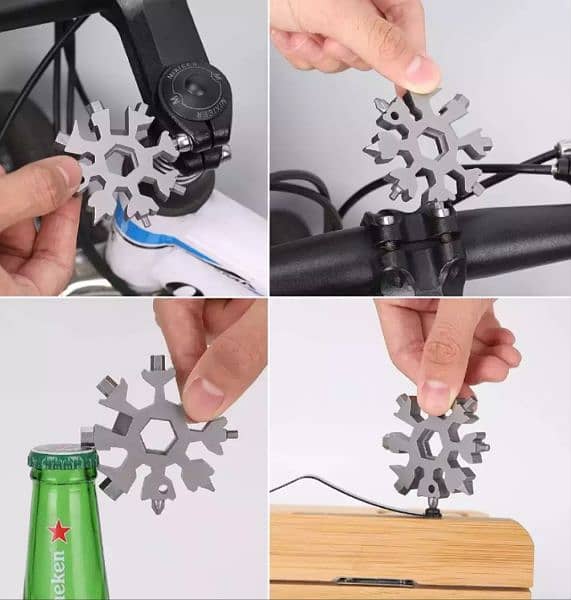 vehicle bike auto cycle car key chain light tool kit wrench set toolki 6