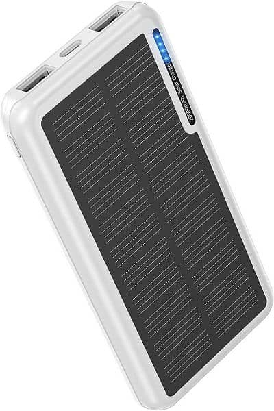 Solar Power Bank 10000mah with Dual Ports 3