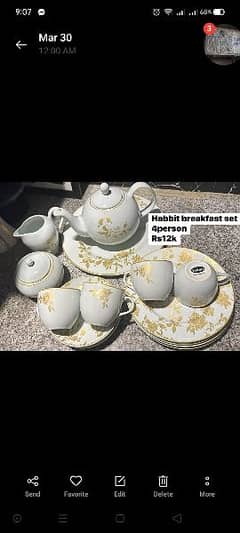 Habbit branded tea set