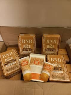 BNB Rice Facial Kit Face Wash Glow Organic Brightening Glow 3 in 1