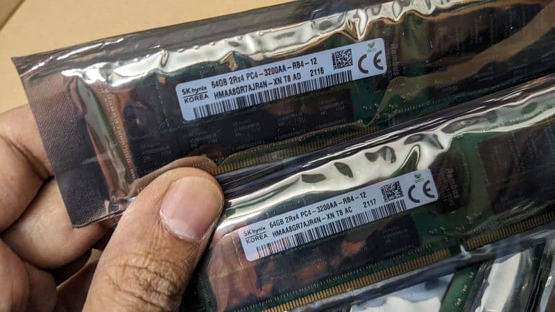 New SK Hynix 64GB 3200MHz DDR4 ECC Registered Ram for R750 R550 T650 0